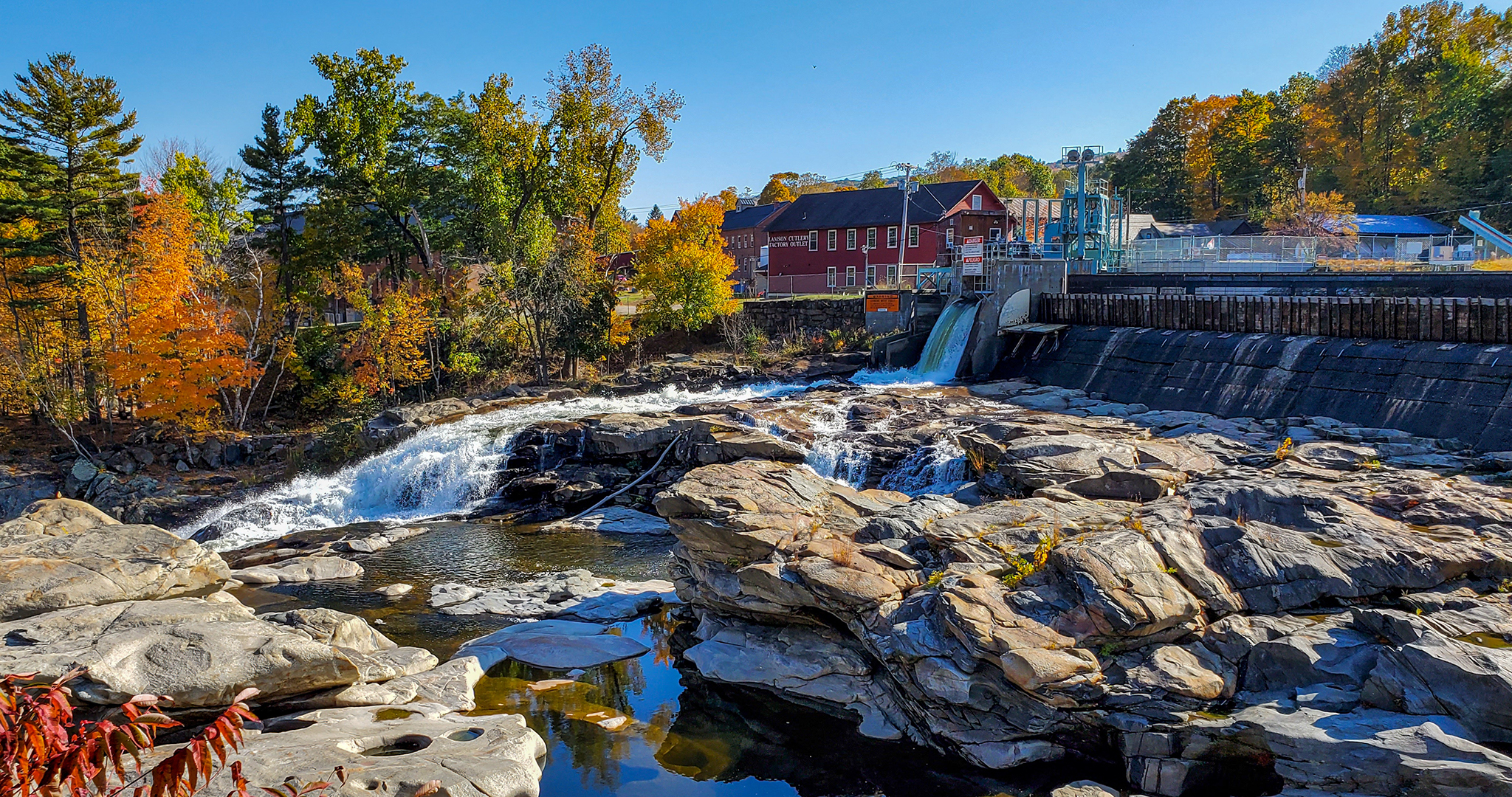 Deerfield River in Shelburne Falls, Massachusetts
